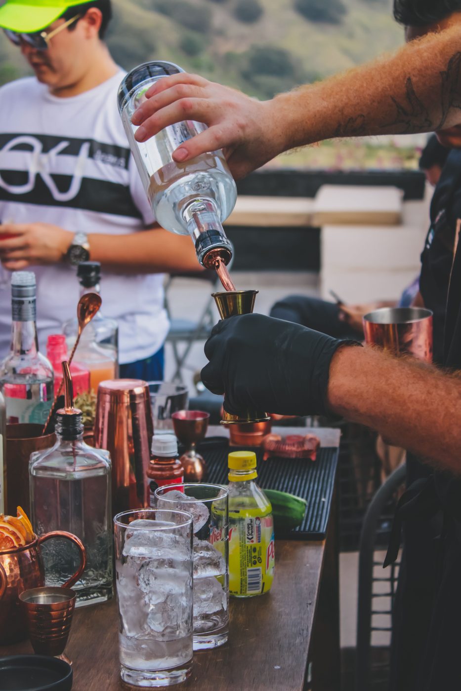 Bartending with a Colorado view