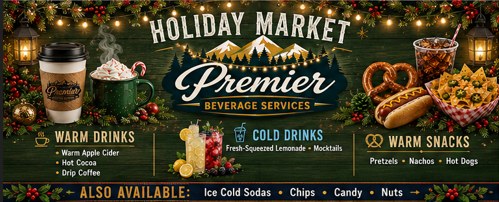 Holiday Market booth graphic